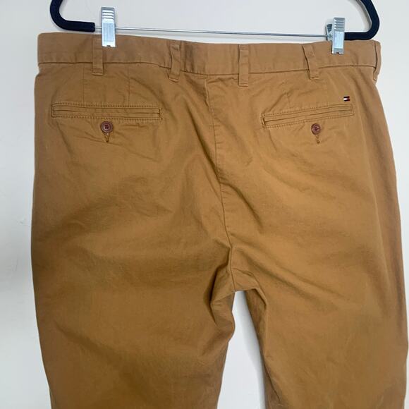 Tommy Hilfiger Rust Chino Pants Sz 38 x 34 Flat Front 100% Cotton - Picture 7 of 7